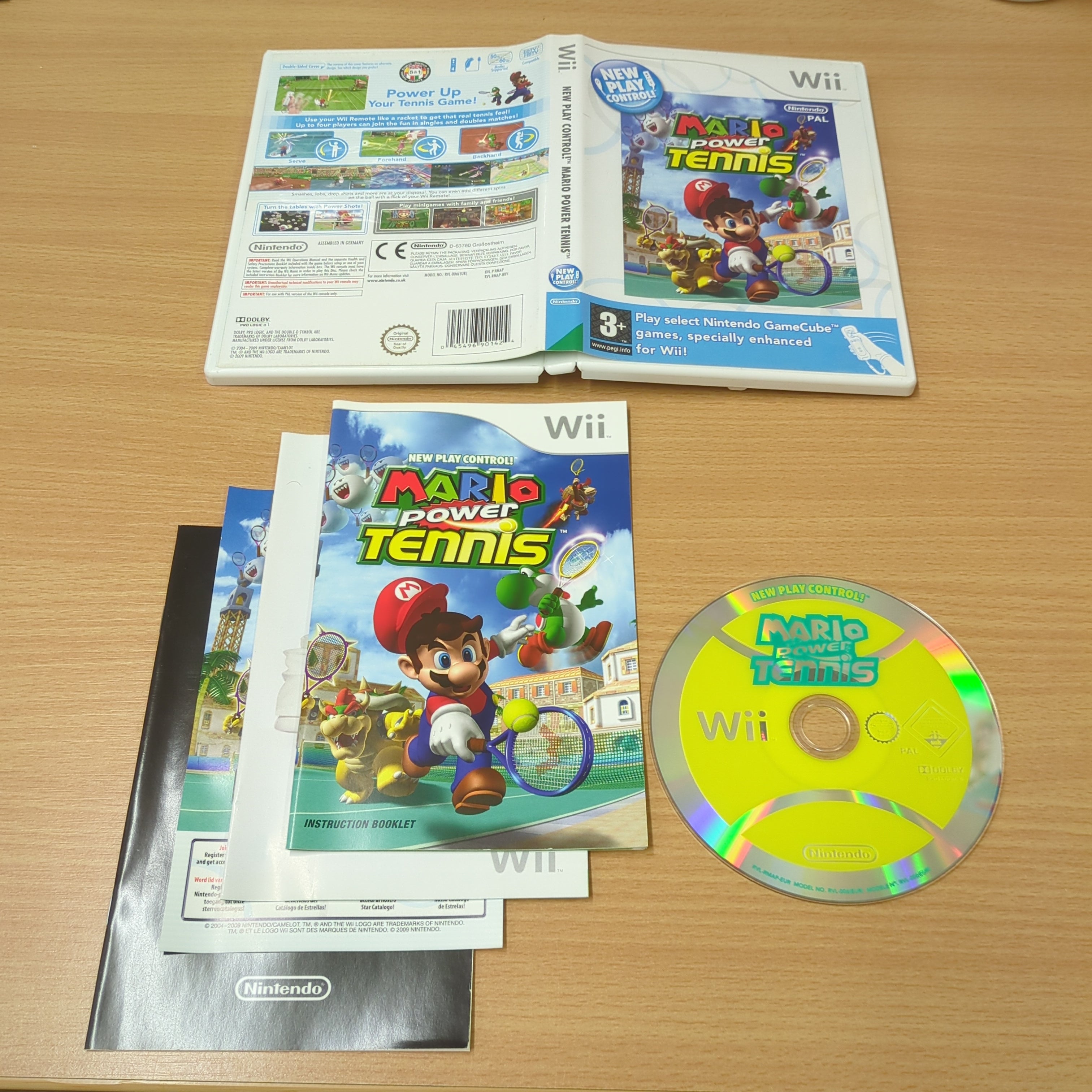 New Play Control!: Mario Power Tennis Nintendo Wii game New Play Control!: Mario Power Tennis Nintendo Wii game